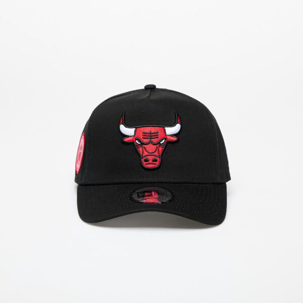 New Era Chicago Bulls Aframe NBA Patch Cap Black Universal-alacsony-ár
