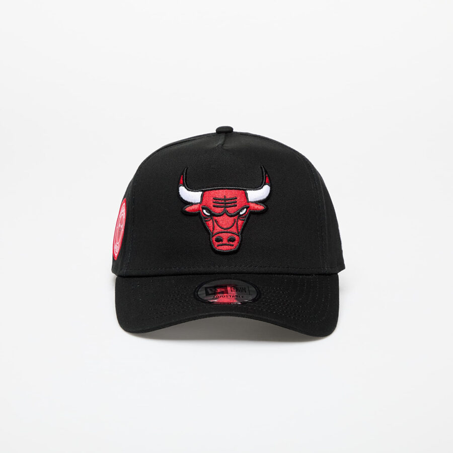 New Era Chicago Bulls Aframe NBA Patch Cap Black Universal-alacsony-ár
