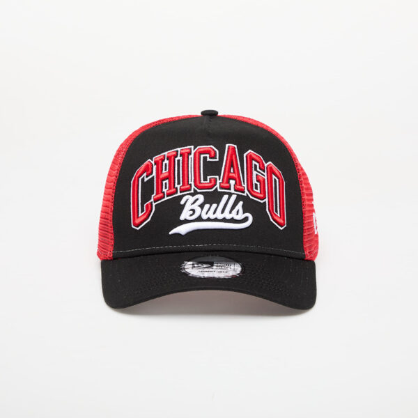 New Era Chicago Bulls NBA Script 9FORTY E-Frame Trucker Adjustable Cap Black Universal-alacsony-ár