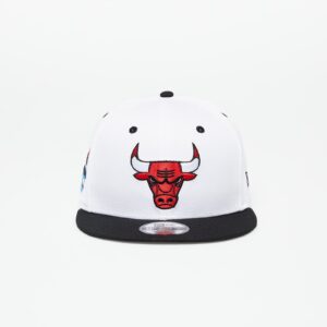 New Era Chicago Bulls White Crown Patch 9Fifty Snapback Cap Optic White/ Black M-L-alacsony-ár