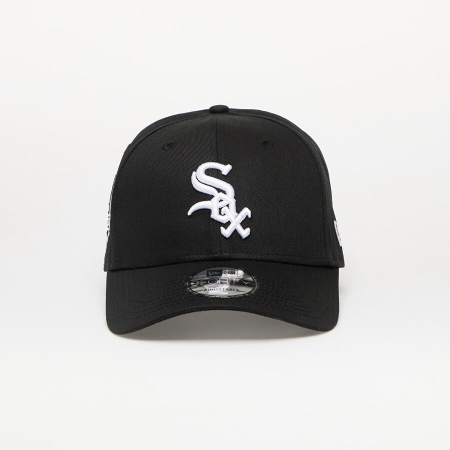 New Era Chicago White Sox 9FORTY Side Patch Adjustable Cap Black Universal-alacsony-ár