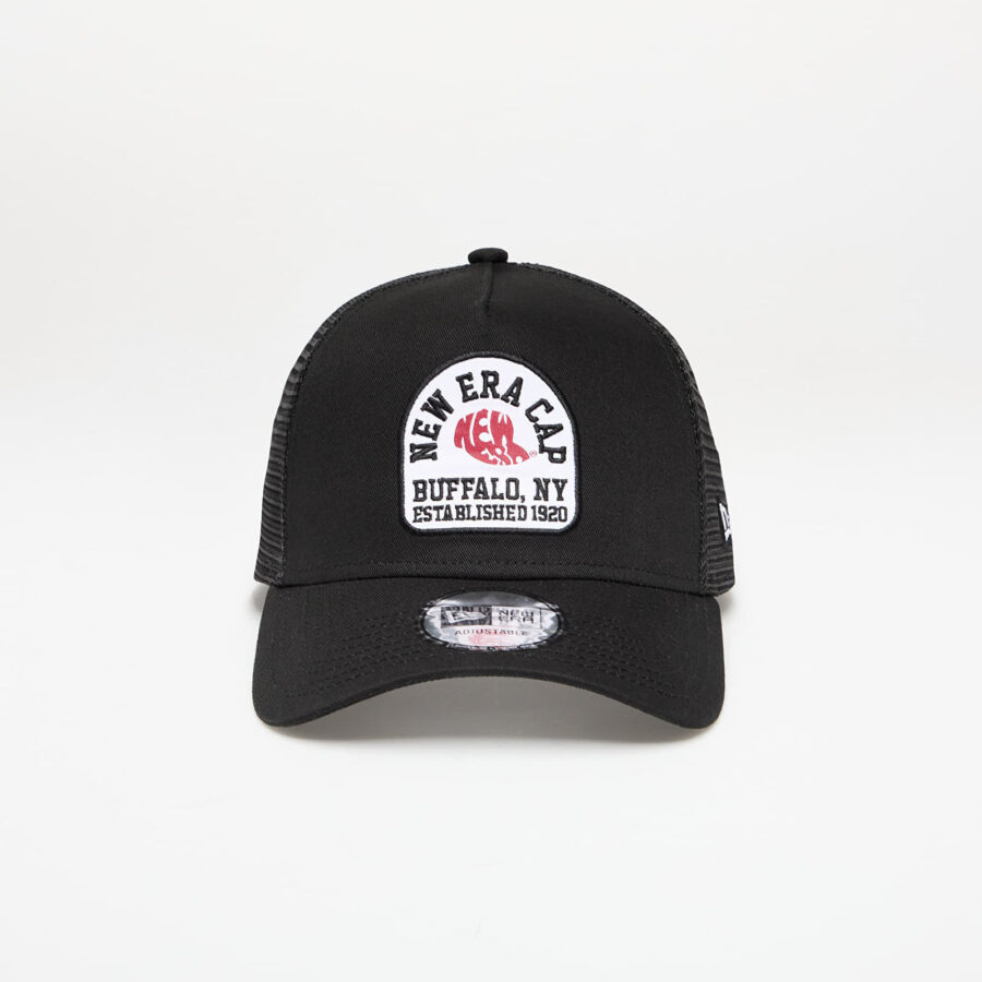 New Era Cotton Patch 9FORTY A-Frame Trucker Adjustable Cap Black Universal-alacsony-ár
