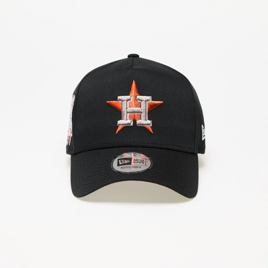 New Era Houston Astros MLB Patch E-Frame Adjustable Cap Black/ Kelly Green Universal-alacsony-ár