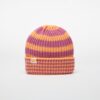 New Era Knit Medium Stripe Beanie Orange Glaze Universal-alacsony-ár