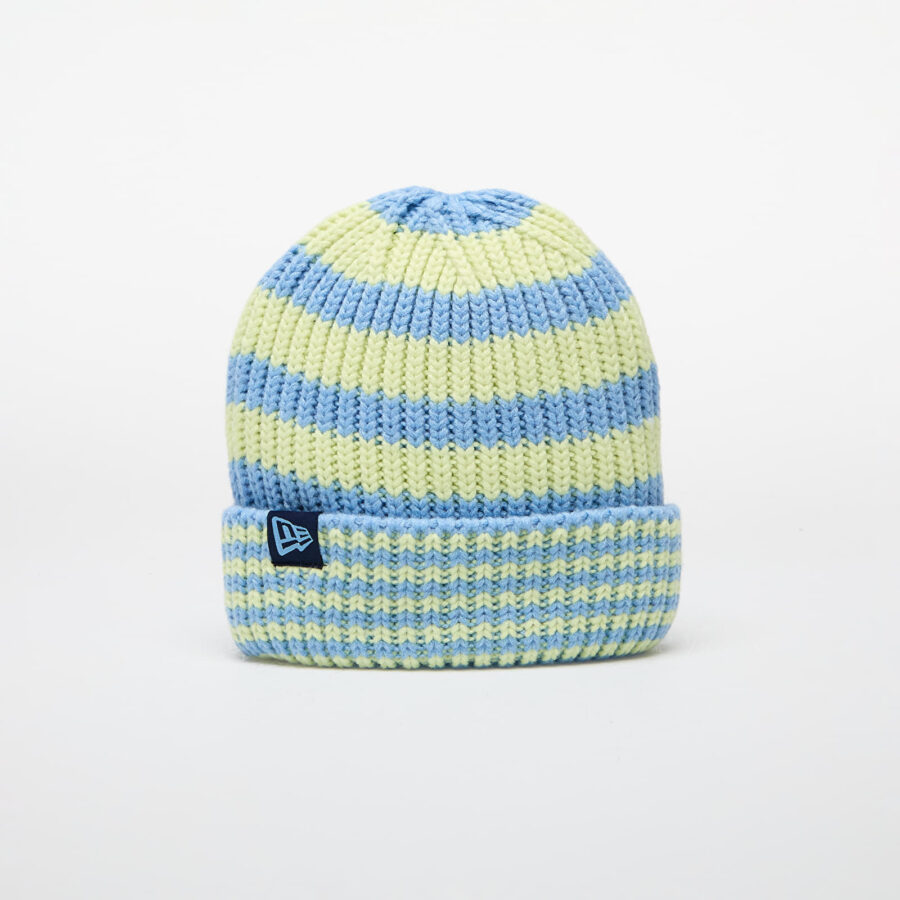 New Era Knit Medium Stripe Beanie Pastel Blue Universal-alacsony-ár