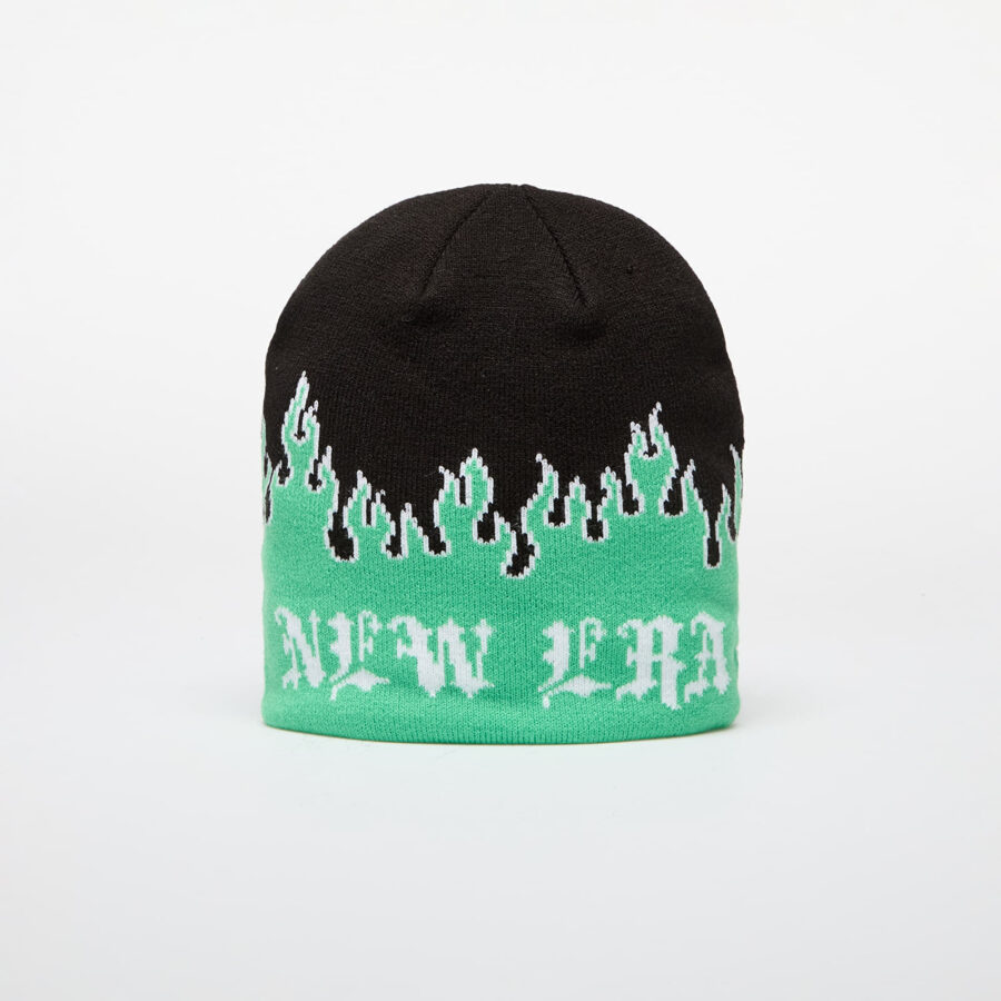 New Era Knit Thin Flame Skull Knit Island Green Universal-alacsony-ár