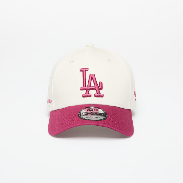 New Era Los Angeles Dodgers 9FORTY Side Script Adjustable Cap Ivory/ Chj Universal-alacsony-ár