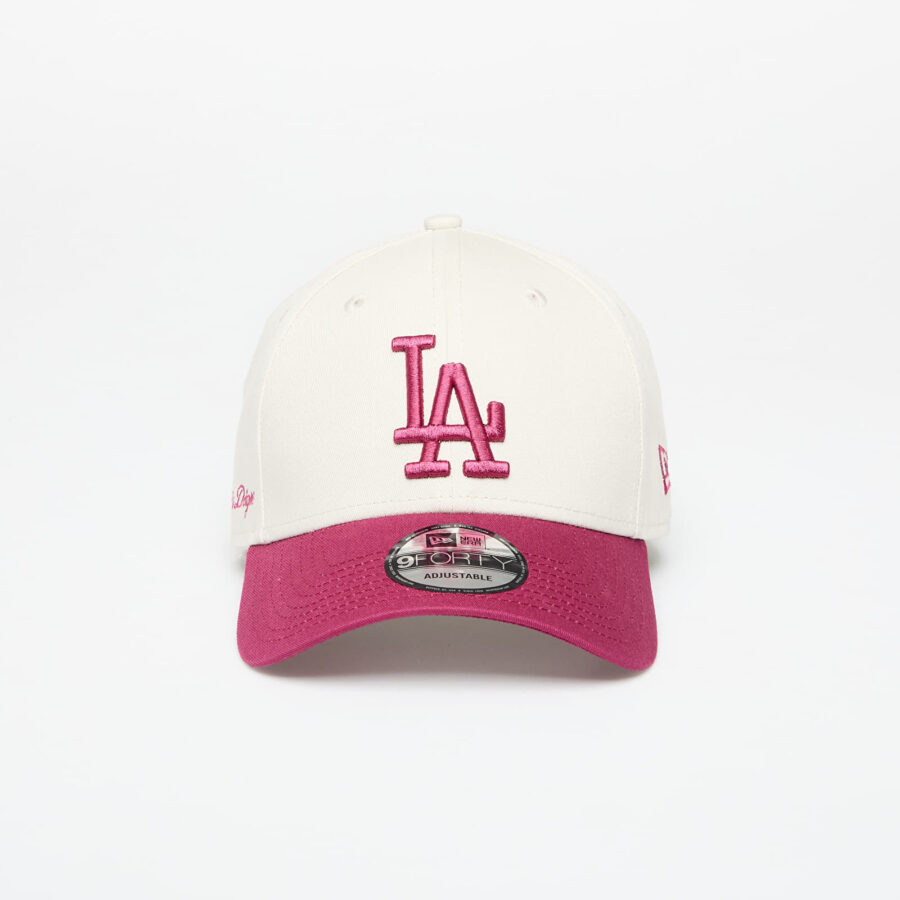 New Era Los Angeles Dodgers 9FORTY Side Script Adjustable Cap Ivory/ Chj Universal-alacsony-ár