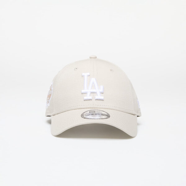 New Era Los Angeles Dodgers MLB Side Patch 9FORTY Adjustable Cap Stone/ White Universal-alacsony-ár