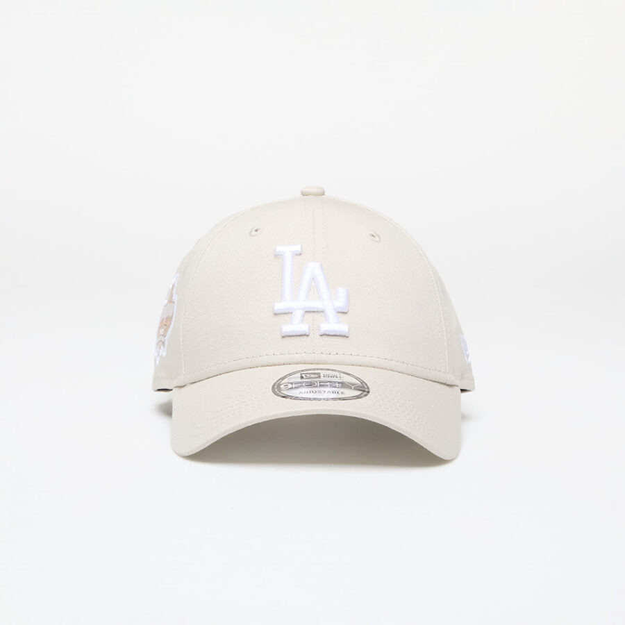 New Era Los Angeles Dodgers MLB Side Patch 9FORTY Adjustable Cap Stone/ White Universal-alacsony-ár