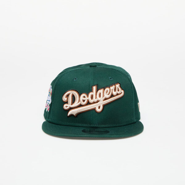 New Era Los Angeles Dodgers MLB Wordmark Patch 9FIFTY Cap Dark Green S-M-alacsony-ár