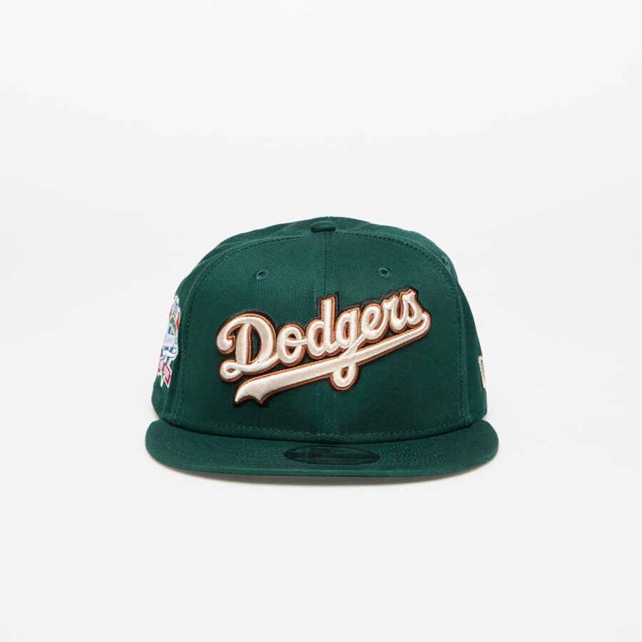 New Era Los Angeles Dodgers MLB Wordmark Patch 9FIFTY Cap Dark Green S-M-alacsony-ár