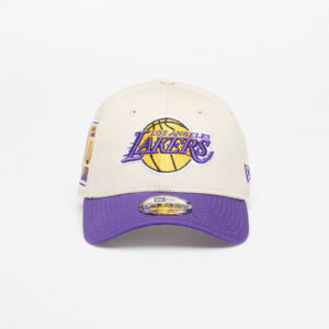New Era Los Angeles Lakers 9FORTY Contrast Patch Adjustable Cap Stone/ True Purple Universal-alacsony-ár