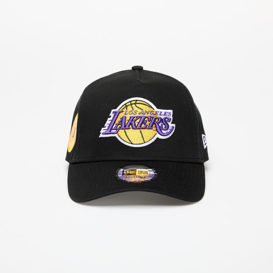 New Era Los Angeles Lakers Aframe NBA Patch Cap Black Universal-alacsony-ár