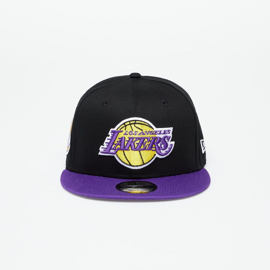 New Era Los Angeles Lakers Contrast Side Patch 9Fifty Snapback Cap Black/ True Purple S-M-alacsony-ár