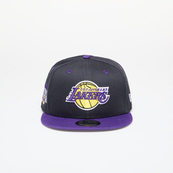 New Era Los Angeles Lakers Team Color 9FIFTY Snapback Cap Black/ True Purple S-M-alacsony-ár