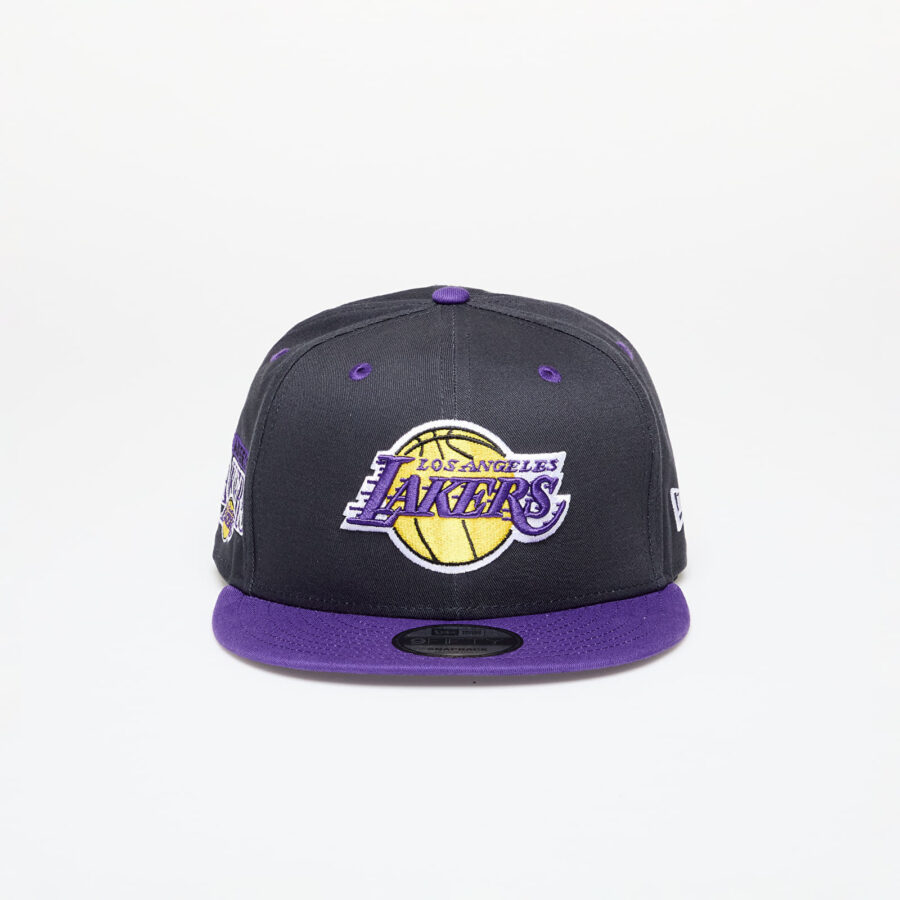 New Era Los Angeles Lakers Team Color 9FIFTY Snapback Cap Black/ True Purple S-M-alacsony-ár