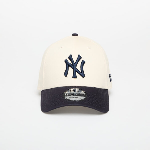New Era MLB Colour Block 9FORTY New York Yankees Light Cream/ Navy Universal-alacsony-ár