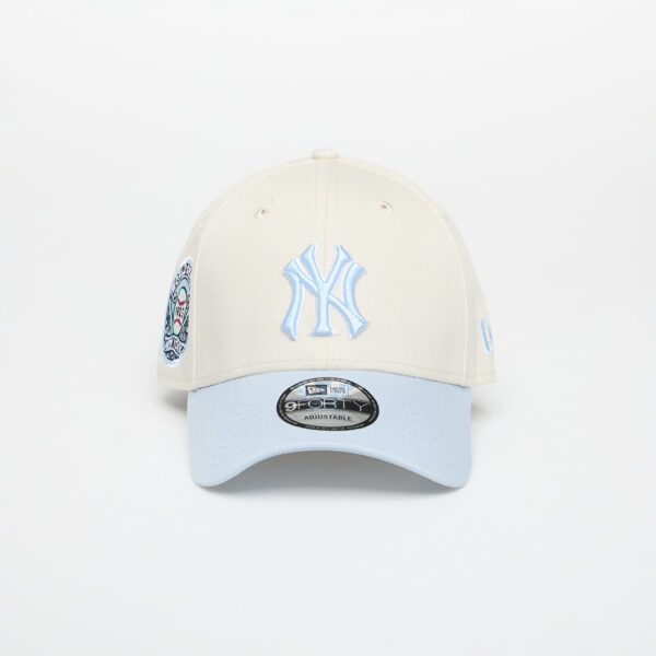 New Era MLB Ws Patch 9FORTY New York Yankees Ivory/ Pastel Blue Universal-alacsony-ár