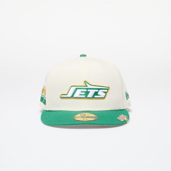 New Era New York Jets NFL Pin Pack 59FIFTY Fitted Cap Chrome White 7 1/4-alacsony-ár