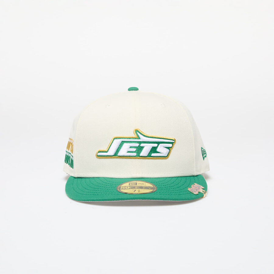 New Era New York Jets NFL Pin Pack 59FIFTY Fitted Cap Chrome White 7 1/4-alacsony-ár