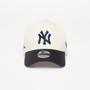 New Era New York Yankees 9FORTY Side Script Adjustable Cap Ivory/ Navy Universal-alacsony-ár