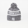 New Era New York Yankees Jake Bobble Knit Beanie Hat Black/ White Universal-alacsony-ár