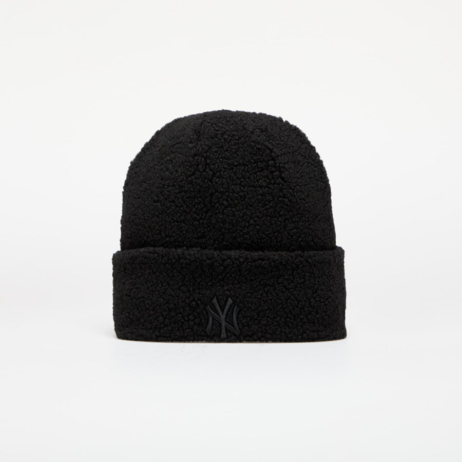 New Era New York Yankees Knit Medium Wmns MLB Wmns Borg Beanie Black Universal-alacsony-ár