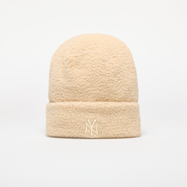 New Era New York Yankees Knit Medium Wmns MLB Wmns Borg Beanie Stone Universal-alacsony-ár