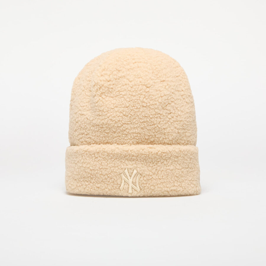 New Era New York Yankees Knit Medium Wmns MLB Wmns Borg Beanie Stone Universal-alacsony-ár