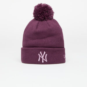 New Era New York Yankees Knit Medium Wmns MLB Wmns Metallic Bobble Beanie Damson Universal-alacsony-ár