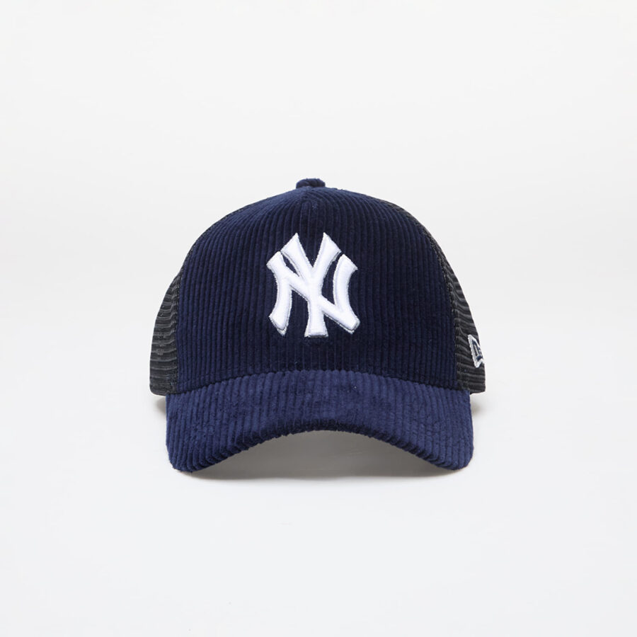New Era New York Yankees MLB Cord 9FORTY E-Frame Adjustable Trucker Cap Navy Universal-alacsony-ár