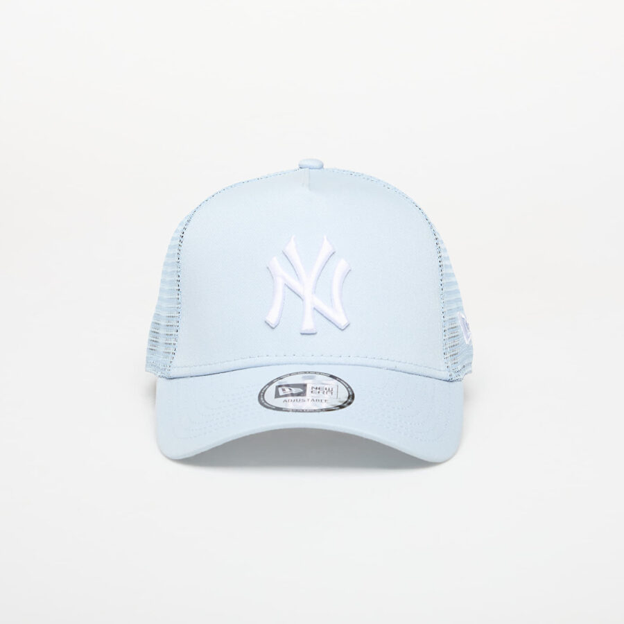 New Era New York Yankees MLB League Essential 9FORTY A-Frame Trucker Adjustable Cap Pastel Blue Universal-alacsony-ár