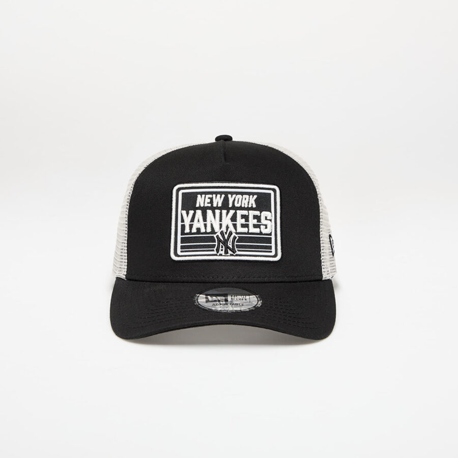 New Era New York Yankees MLB Patch 9FORTY A-Frame Trucker Adjustable Cap Black Universal-alacsony-ár