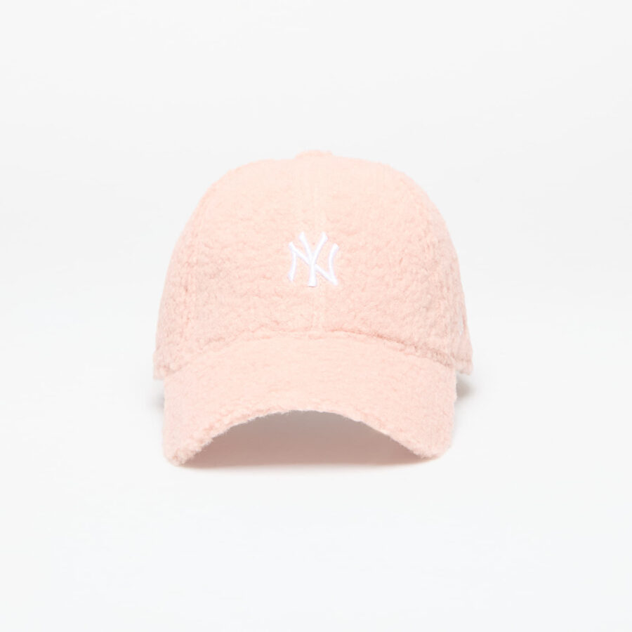 New Era New York Yankees MLB Womens Borg 9FORTY Adjustable Cap Pink Lemonade/ White Universal-alacsony-ár