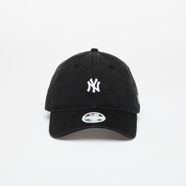 New Era New York Yankees Mini Logo Washed 9TWENTY Adjustable Cap Black/ White Universal-alacsony-ár