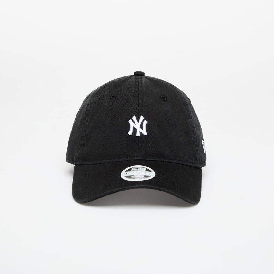 New Era New York Yankees Mini Logo Washed 9TWENTY Adjustable Cap Black/ White Universal-alacsony-ár