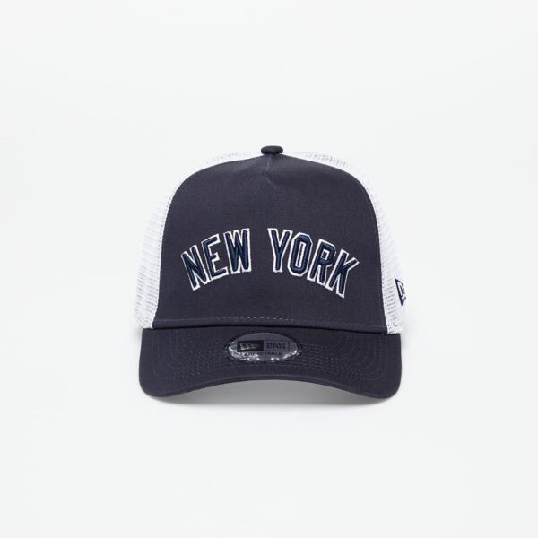 New Era New York Yankees Team Script Trucker Cap Navy/ Optic White Universal-alacsony-ár