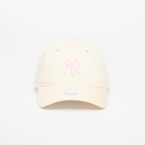 New Era New York Yankees Womens MLB Contrast Stitch 9TWENTY Adjustable Cap Light Cream/ Pink Rouge Universal-alacsony-ár