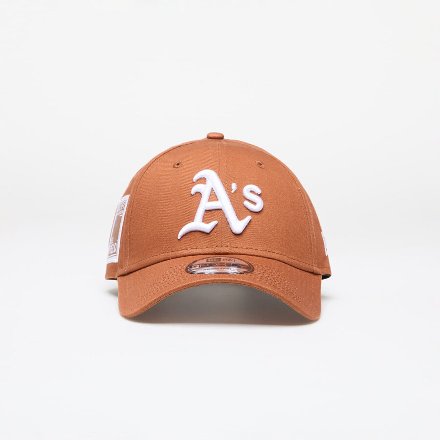 New Era Oakland Athletics MLB Side Patch 9FORTY Adjustable Cap Brown/ White Universal-alacsony-ár