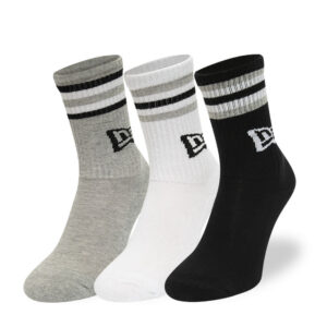New Era Retro Stripe Crew 3-Pack Black/ White/ Gray Universal-alacsony-ár