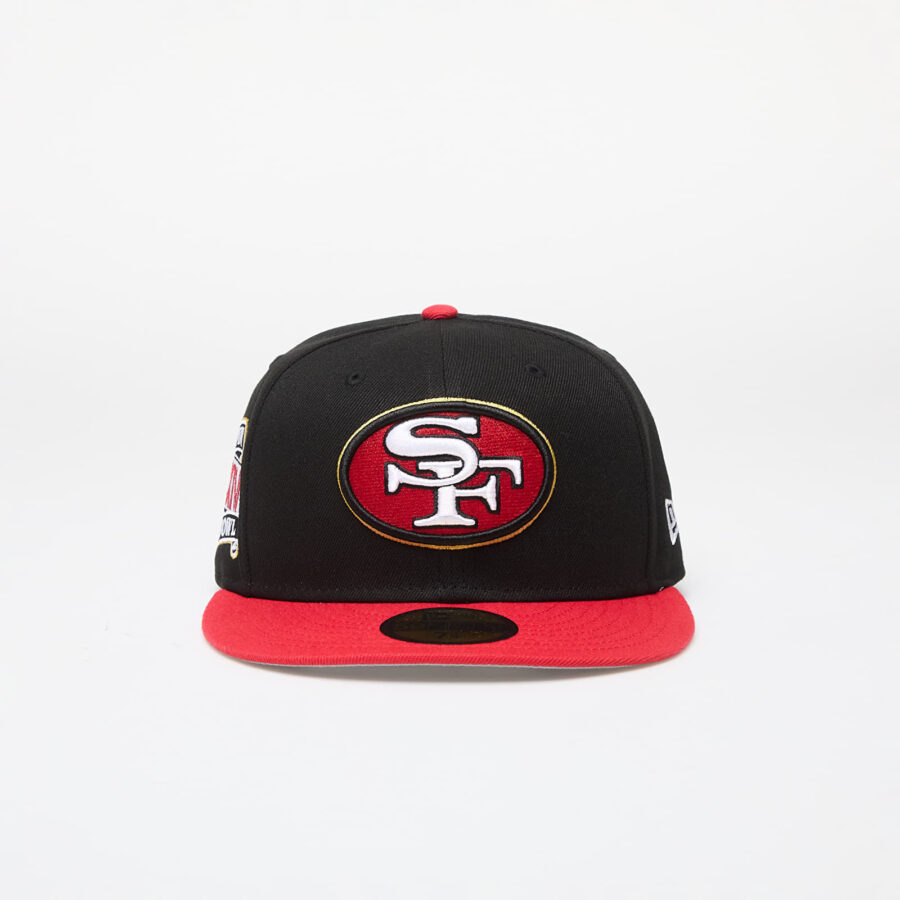 New Era San Francisco 49ers NFL Pin Pack 59FIFTY Fitted Cap Black 7 1/8-alacsony-ár