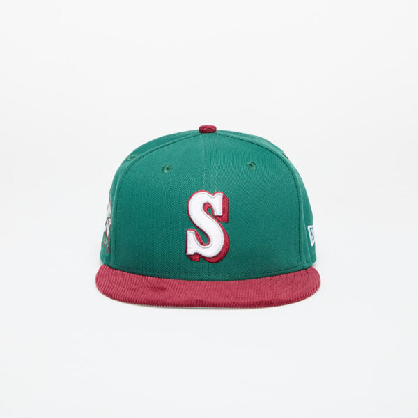 New Era Seattle Mariners MLB Contrast Cord 59FIFTY Cap Dark Green 7 1/2-alacsony-ár