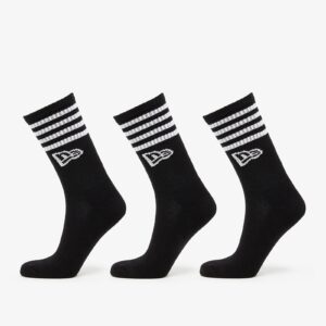 New Era Stripe Crew 3-Pack Black 35-38-alacsony-ár