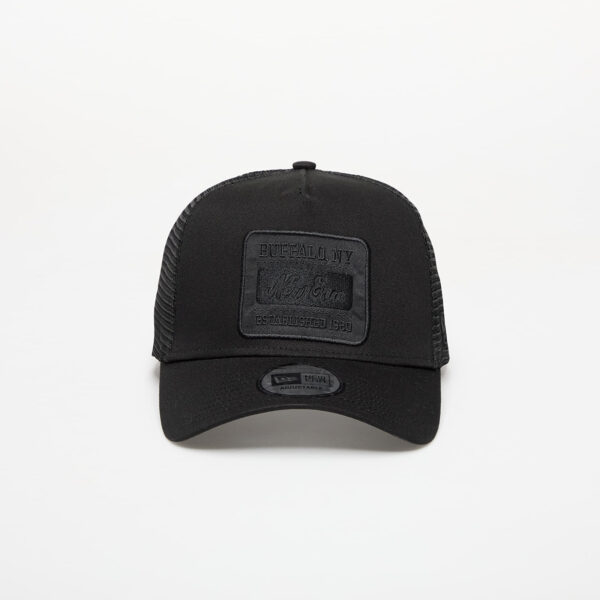 New Era Tonal Patch 9FORTY A-Frame Trucker Cap Black Universal-alacsony-ár