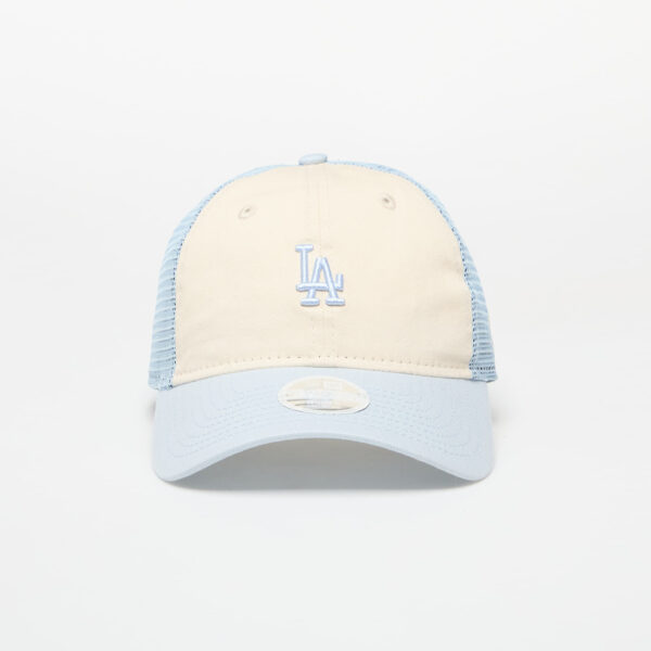 New Era Trucker MLB 9TWENTY Los Angeles Dodgers Light Cream/ Pastel blue Universal-alacsony-ár