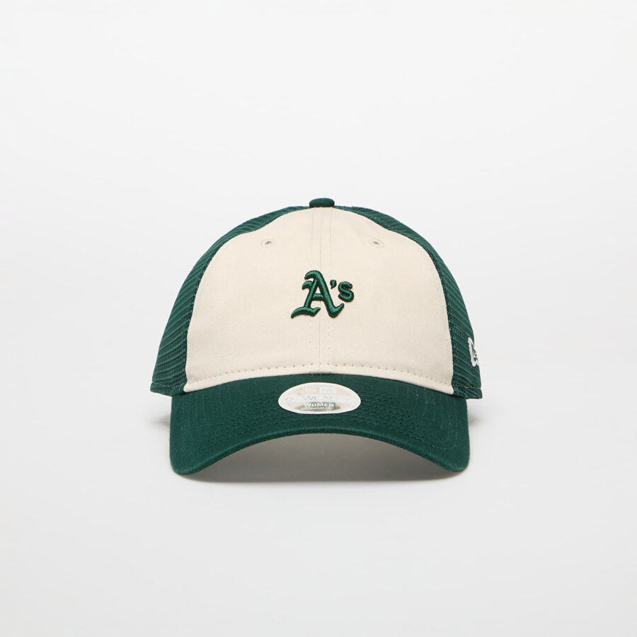 New Era Trucker MLB 9TWENTY Oakland Athletics Light Cream/ Dark Green Universal-alacsony-ár