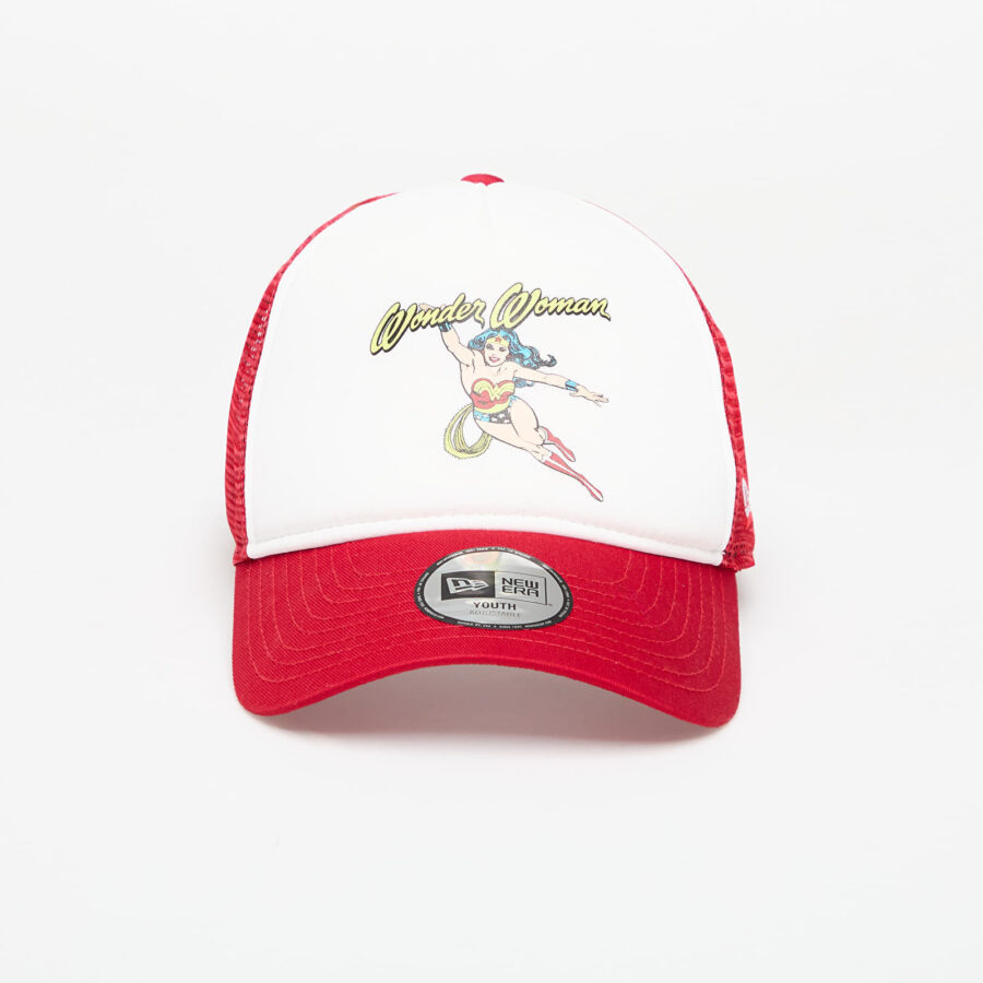 New Era Wonder Woman A-Frame Trucker Cap Scarlet Universal-alacsony-ár