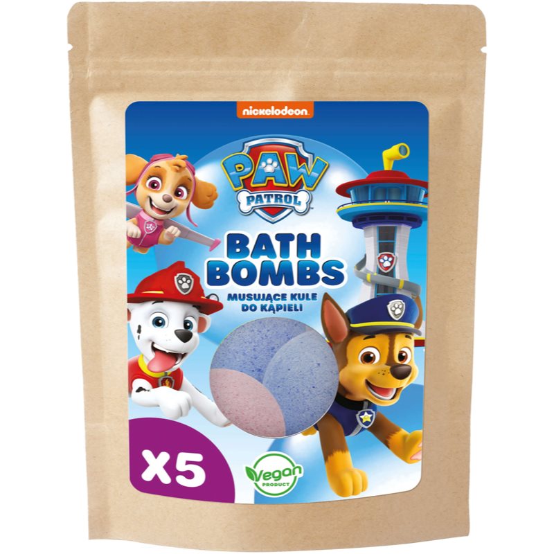Nickelodeon Paw Patrol Bath Bomb fürdőgolyó mix gyermekeknek Universal 5x50 g-Ár