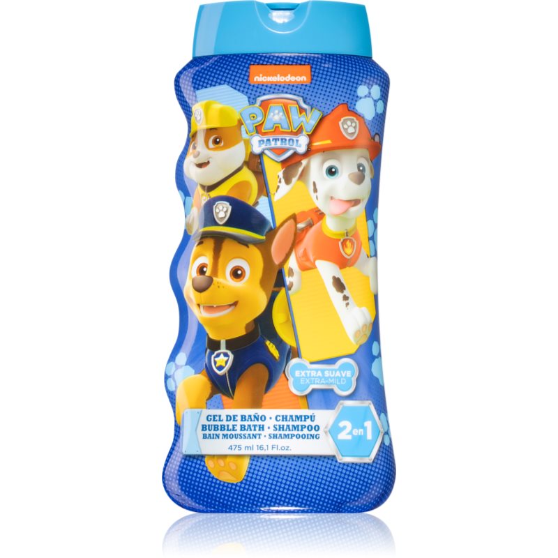 Nickelodeon Paw Patrol Bubble Bath and Shampoo tusoló- és fürdőgél gyermekeknek 475 ml-Ár